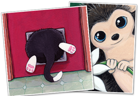 Buy original cat and animal art & ACEOs from our stores on Ebay and Etsy