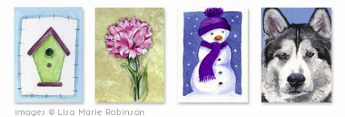Selection of ACEOs Copyright Lisa Marie Robinson