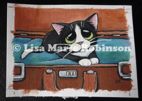Painting an aceo Step 4