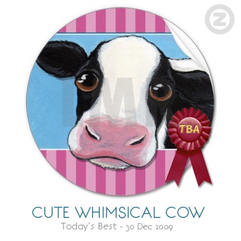 Cute Whimsical Cow Wins tba Award