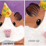 ACEO Party Guinea Pig © Lisa Marie Robinson