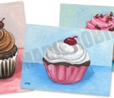 Cupcake ACEOs for Sale
