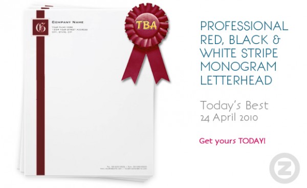Simple Monogram Letterhead © Lisa Marie Robinson