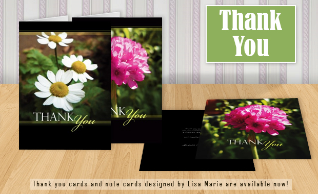 Floral Thank You Cards © Lisa Marie Robinson