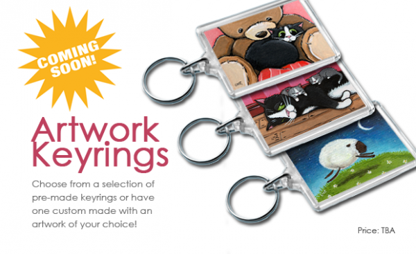 Coming Soon: Keyrings featuring artwork by Lisa Marie Robinson Coming Soon: Keyrings featuring artwork by Lisa Marie Robinson