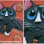 Cat ACEO Bottom Drawer Dweller © Lisa Marie Robinson