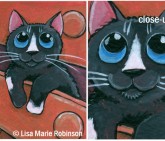 Cat ACEO Bottom Drawer Dweller © Lisa Marie Robinson