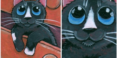 Cat ACEO Bottom Drawer Dweller © Lisa Marie Robinson