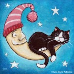Cat Art: Safest Place For A Cat Nap © Lisa Marie Robinson
