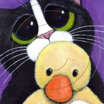 I'm Scared Cat Art © Lisa Marie Robinson