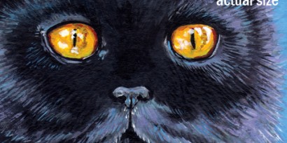 Black Cat ACEO: Salem copy; Lisa Marie Robinson