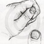 Hand pencil sketch &copy; Lisa Marie Robinson
