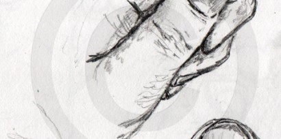 Hand pencil sketch &copy; Lisa Marie Robinson