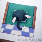 New cat painting for Whitby Galleries