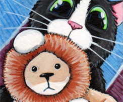 Cat ACEO: Little Leo