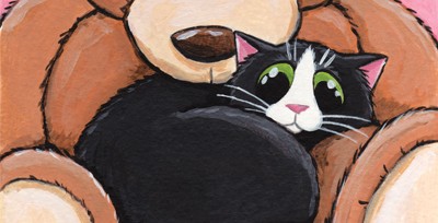 Big Ted Cat Art Print