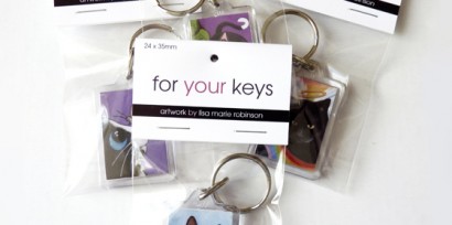 Cat and Animal Art Keyrings