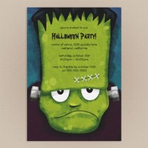 Grumpy Frankenstein Halloween Party Invitation