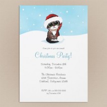 Christmas Kitten Party Invitations