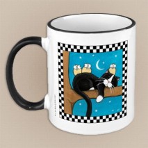 One Too Many Cat Art Mug