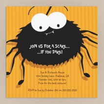 Silly Spider Halloween Party Invitation
