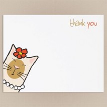 Siamese Cat Lover Flat Thank You Cards