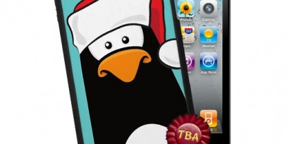 Xmas Pensive Penguin iPhone 4 Case