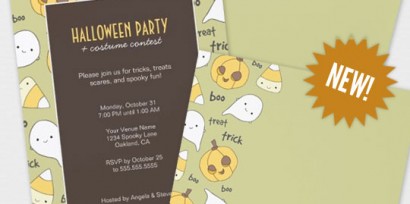 Trick Treat Boo Invites and Paper Goods by Lisa Marie Robinson
