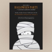 Creepy Mummy Halloween Party Invitation
