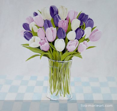 Tulips in a Glass Vase by Lisa Marie Robinson Tulips in a Glass Vase by Lisa Marie Robinson