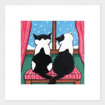 Winter Love - Cat Art Print