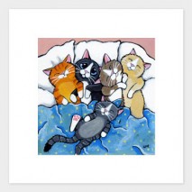The Sleepover Club - Cat Art Print