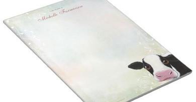 Cow Notepad by Lisa Marie Robinson