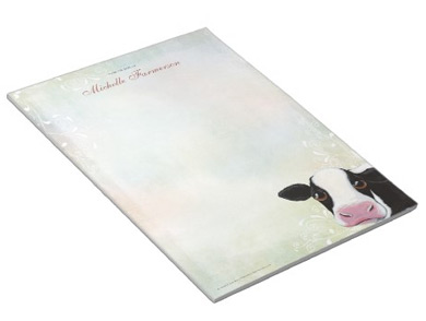Cow Notepad by Lisa Marie Robinson