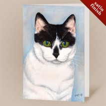Cleo - Cat Art Greeting Card