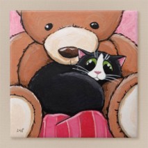 Big Ted - Cat Art Tile / Trivet