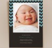 Chic Chevron New Baby Announcement