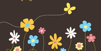 Funky Spring Flowers &copy; Lisa Marie Robinson