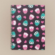 Owls and Hearts Notebook