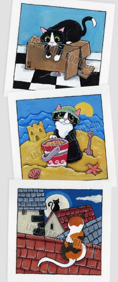 Whitby Galleries Cat Paintings April 2012