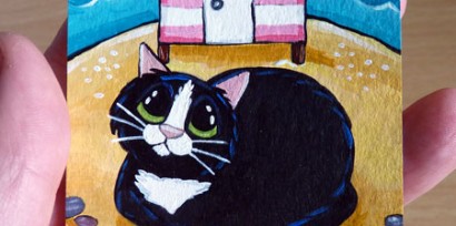 Cat ACEO - Outside No 14