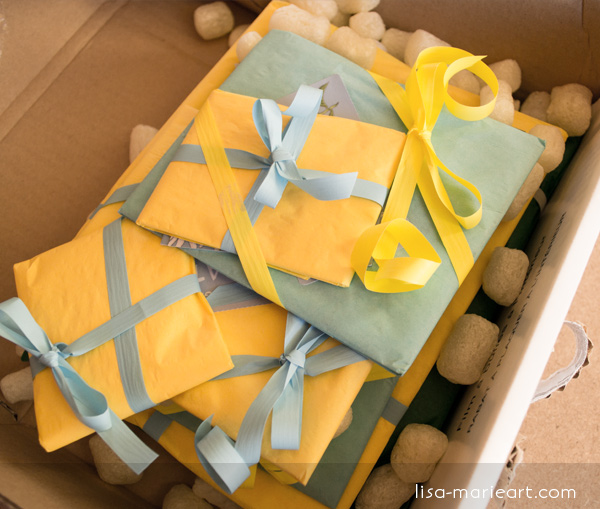 Floating Lemons Box of Goodies - inside