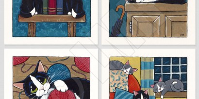 Cat Paintings - Whitby Galleries 2013