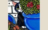 Cat ACEO: Hiding the Guilt by Lisa Marie Robinson