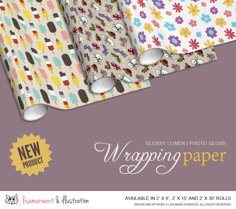 Wrapping Paper Designs by Lisa Marie Robinson