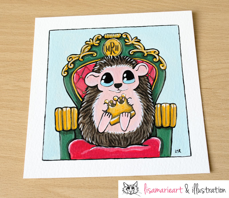 Royal Hedgehog Commission Painting