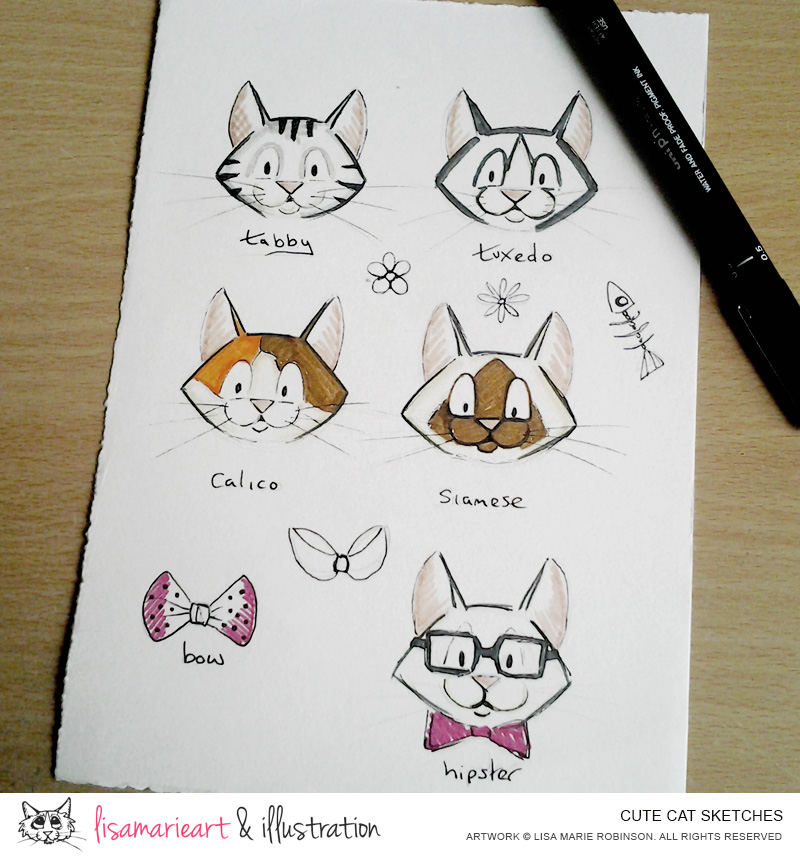 Cute Cat Sketches 22-05-2014