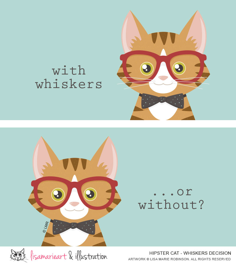 Hipster Cat Whisker Dilemma