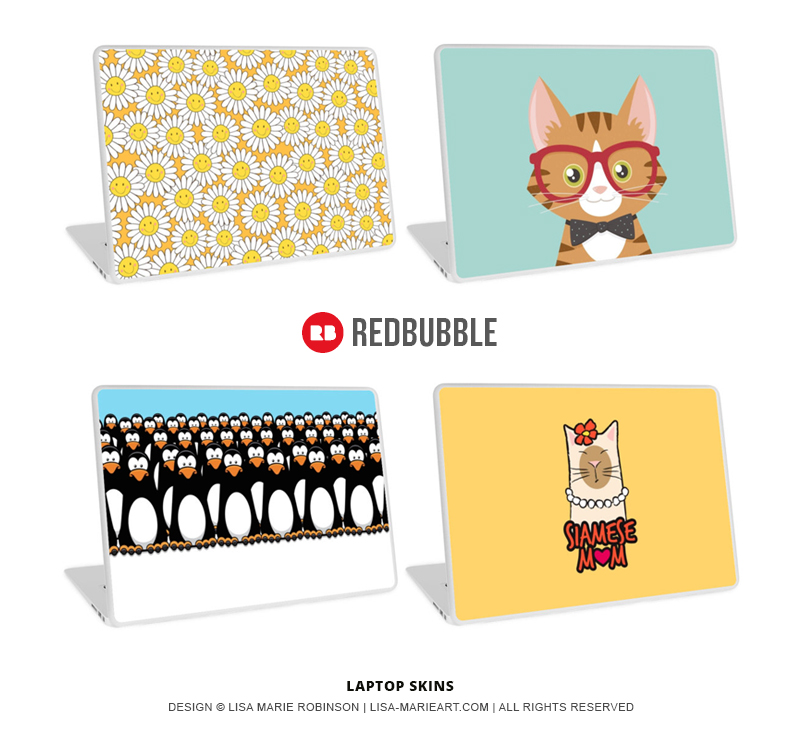 Laptop Skins by Lisa Marie Robinson