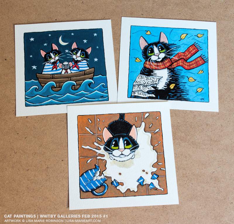 Quirky Cat Illustrations by Lisa Marie Robinson